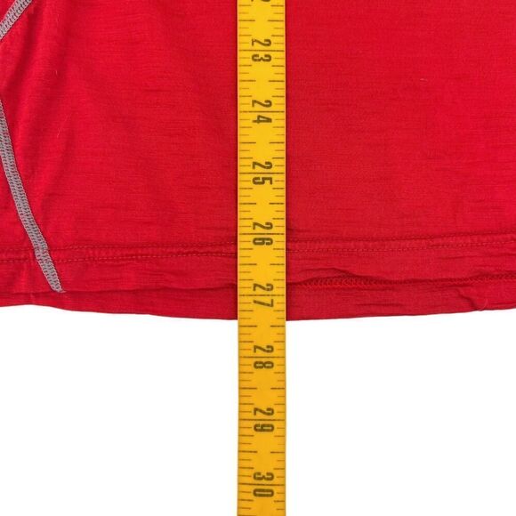Icebreaker Men's Short Sleeve Crew Merino Shirt Red Small - Picture 6 of 6